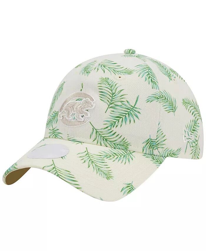 Женская белая регулируемая кепка Chicago Cubs Palms 9TWENTY New Era, белый 
Женская белая регулируемая кепка Chicago Cubs Palms 9TWENTY New Era, белый