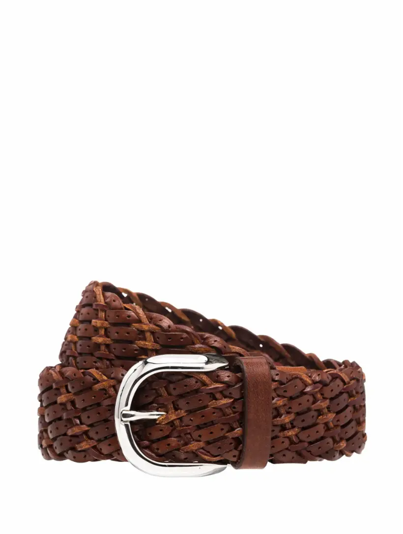 Плетеный ремень Brunello Cucinelli, коричневый
Плетеный ремень Brunello Cucinelli, коричневый