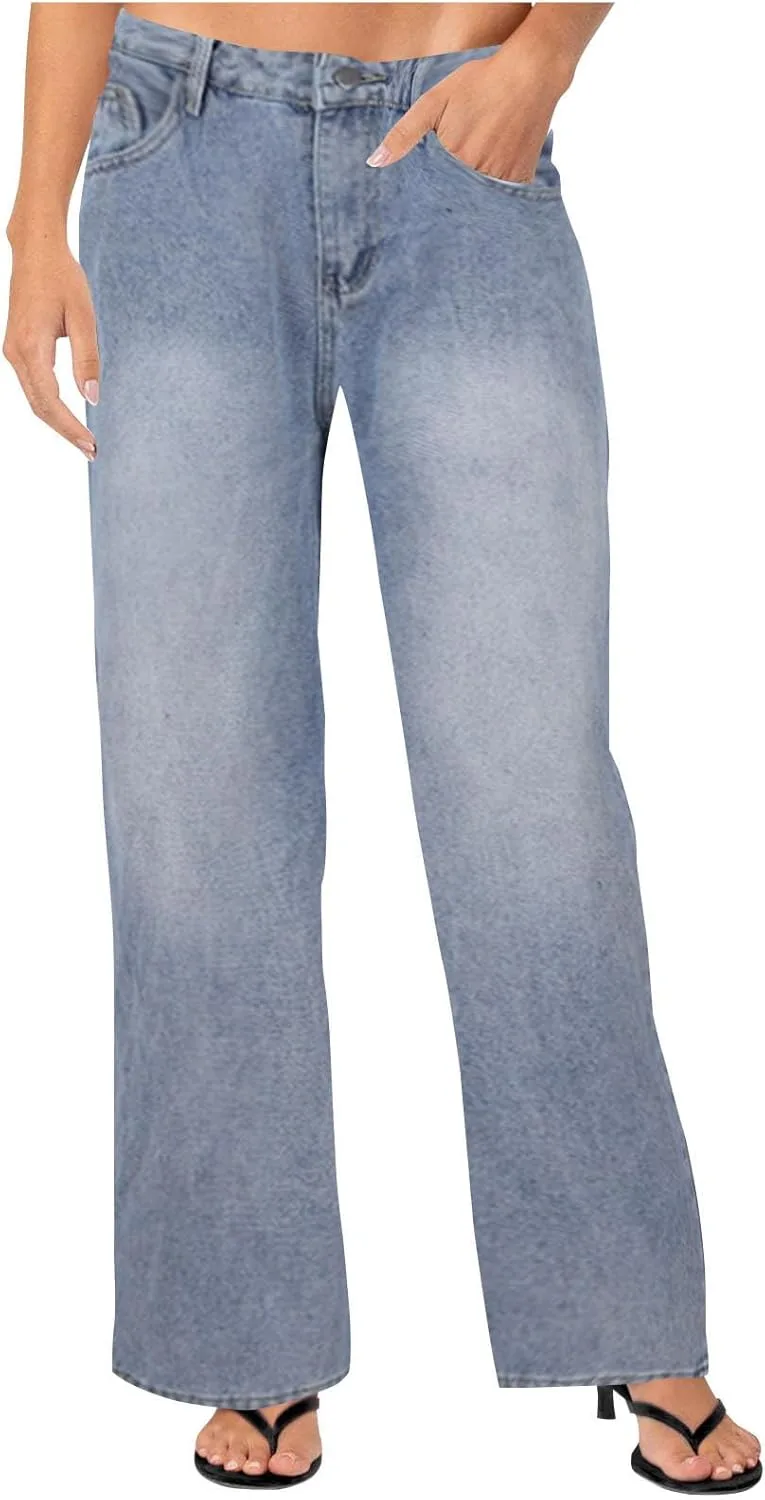 Женские джинсы Loose High Waisted Straight Wide Leg
Женские джинсы Loose High Waisted Straight Wide Leg