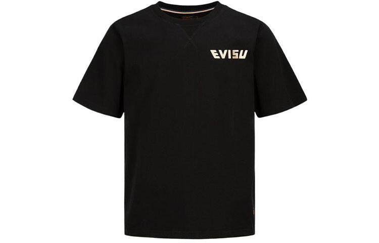 Футболка мужская черная Evisu, черный 
Футболка мужская черная Evisu, черный