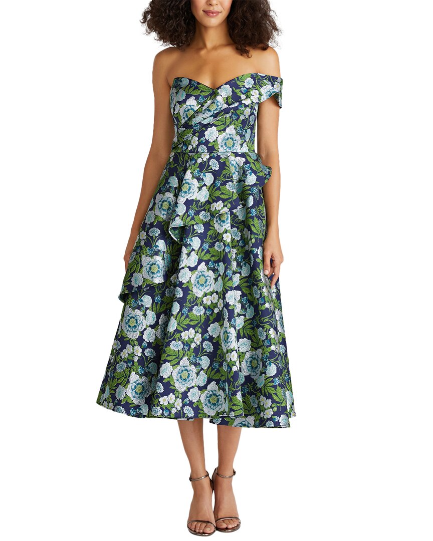 Тиа Татум Пелум А-Лайн Миди Платье Theia, синий
Тиа Татум Пелум А-Лайн Миди Платье Theia, синий