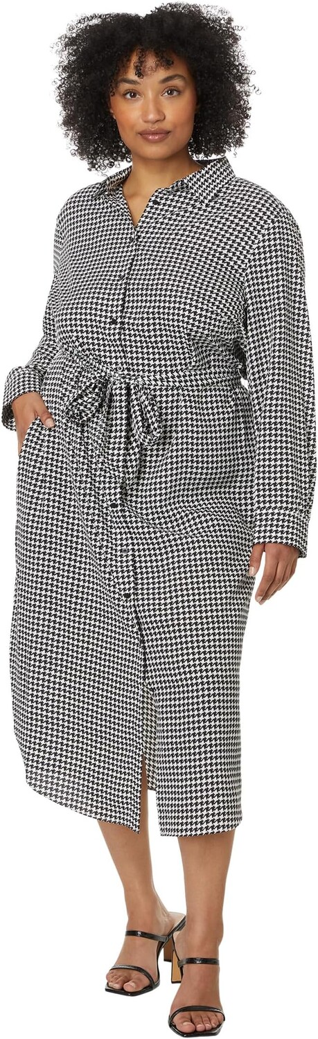 Платье LAUREN Ralph Lauren Plus-Size Houndstooth Belted Crepe Shirtdress, цвет Cream/Black
Платье LAUREN Ralph Lauren Plus-Size Houndstooth Belted Crepe Shirtdress, цвет Cream/Black