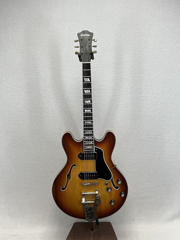 Электрогитара Eastman T64/v Thinline with Bigsby Gold Burst
Электрогитара Eastman T64/v Thinline with Bigsby Gold Burst