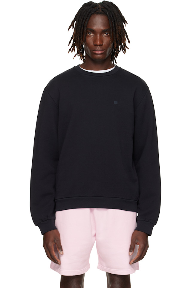 Флисовая толстовка с круглым вырезом Acne Studios, черный
Флисовая толстовка с круглым вырезом Acne Studios, черный