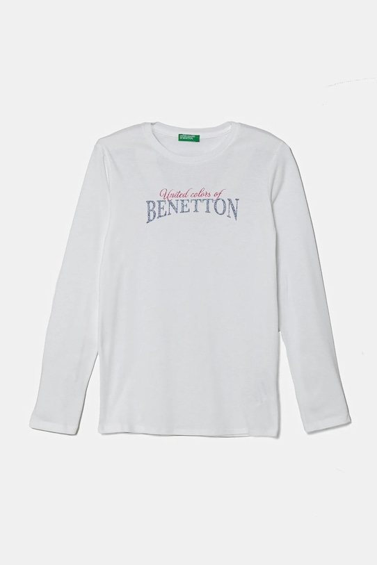 Детская хлопковая водолазка United Colors Of Benetton, белый 
Детская хлопковая водолазка United Colors Of Benetton, белый