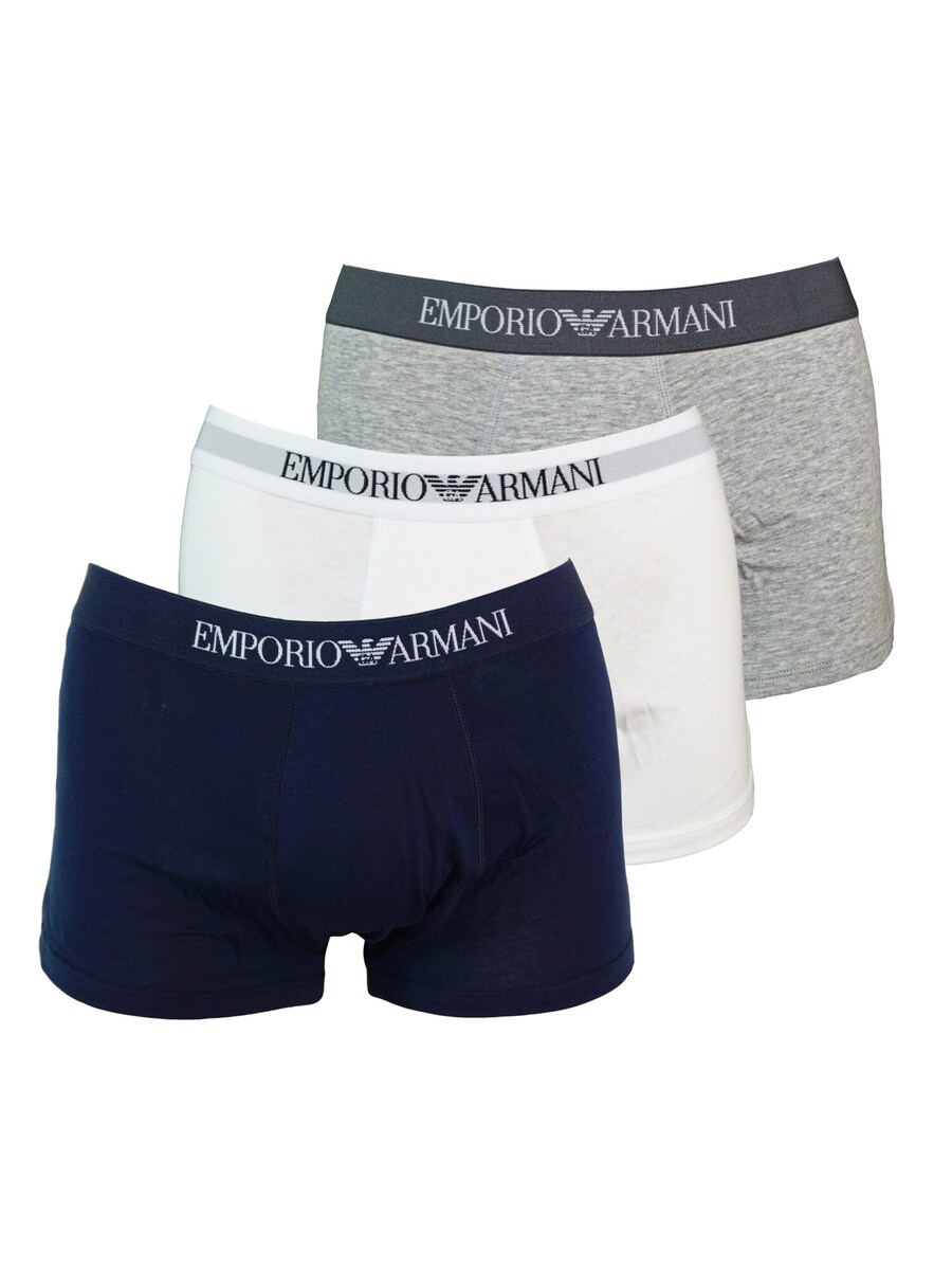 Трусы Emporio Armani Boxer shorts, цвет dark blue/mottled grey/white 
Трусы Emporio Armani Boxer shorts, цвет dark blue/mottled grey/white