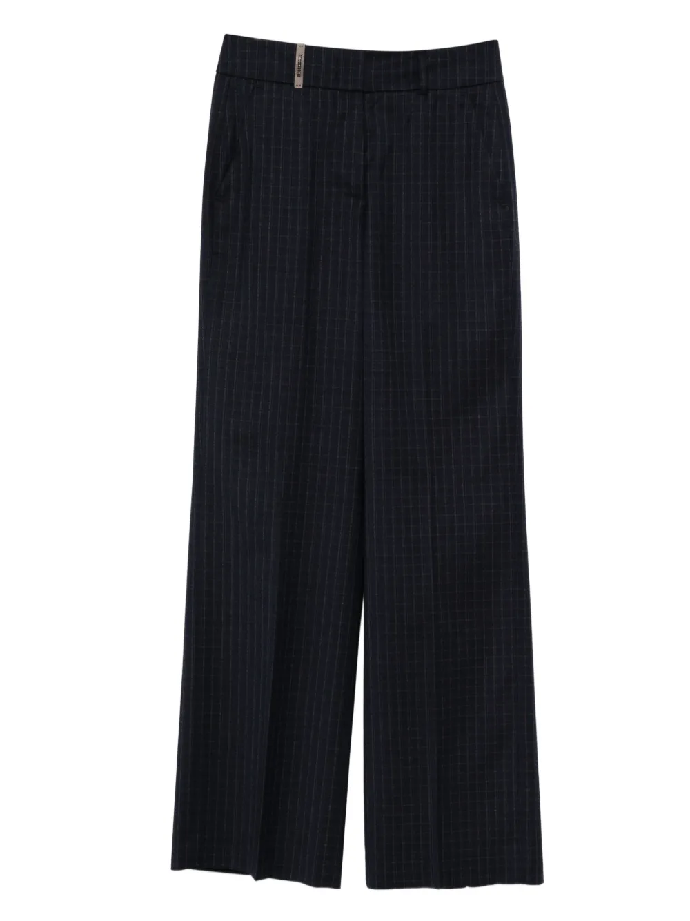 Шерстяные брюки в тонкую полоску Peserico, синий
Шерстяные брюки в тонкую полоску Peserico, синий