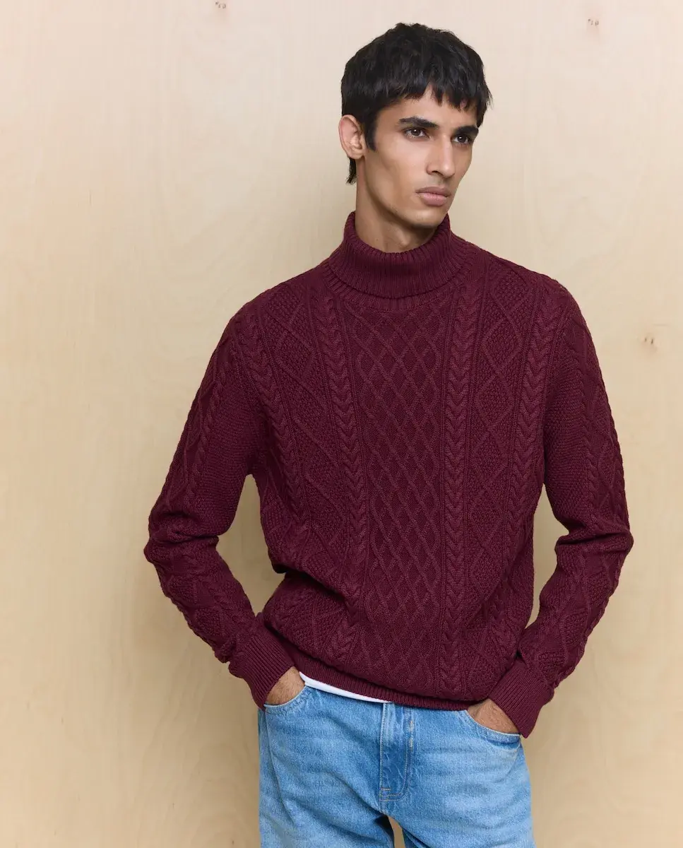 Мужской свитер с высоким воротником Easy Wear, розовый
Мужской свитер с высоким воротником Easy Wear, розовый