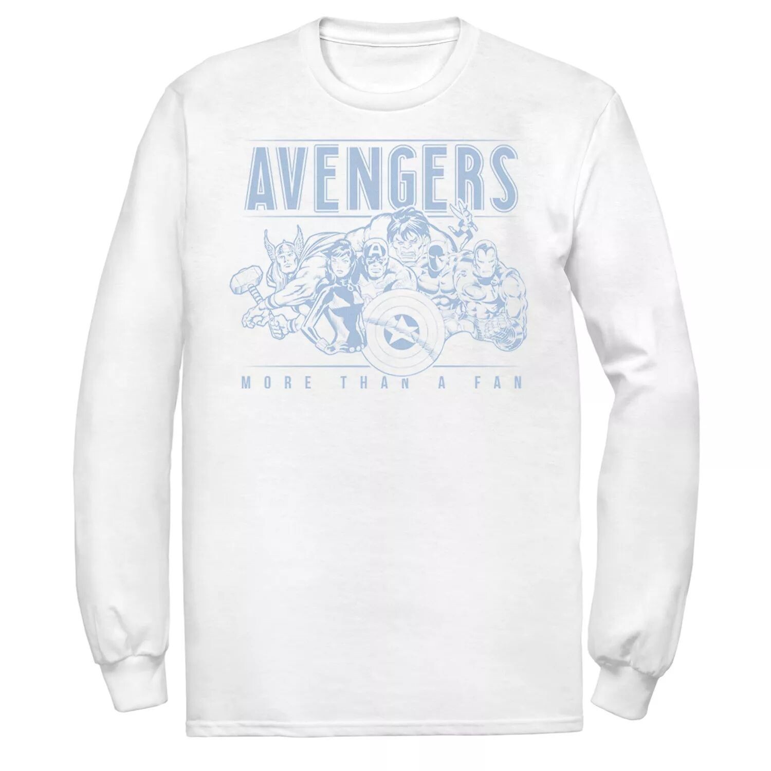 Мужская футболка с рисунком Marvel Avengers «Больше, чем фанат» Licensed Character
Мужская футболка с рисунком Marvel Avengers «Больше, чем фанат» Licensed Character