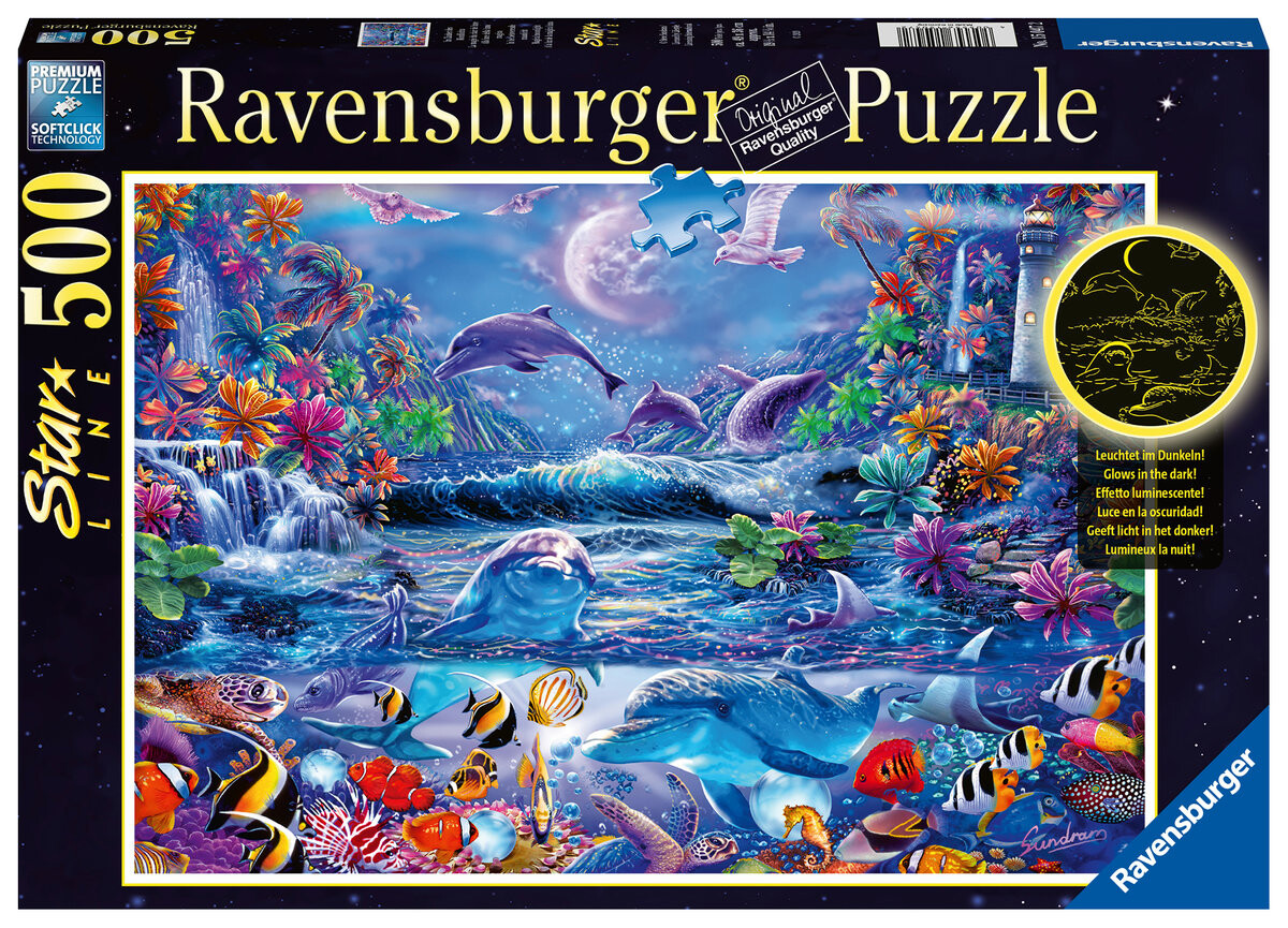 Ravensburger, пазл, Светится в темноте, Волшебный мир, 500 шт.
Ravensburger, пазл, Светится в темноте, Волшебный мир, 500 шт.
