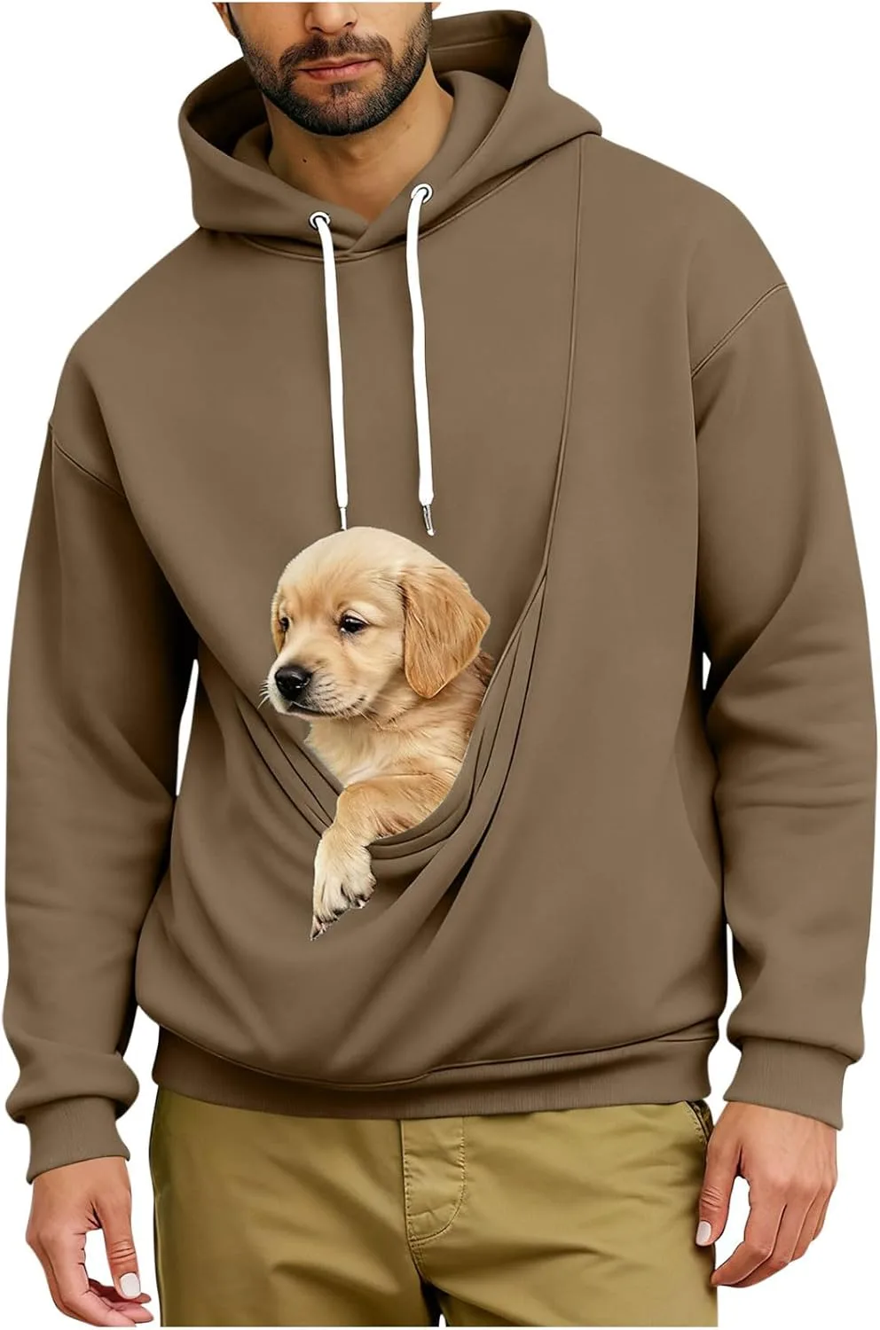 Толстовка с капюшоном для мужчин, длинный рукав, с карманом-кенгуру
Толстовка с капюшоном для мужчин, длинный рукав, с карманом-кенгуру