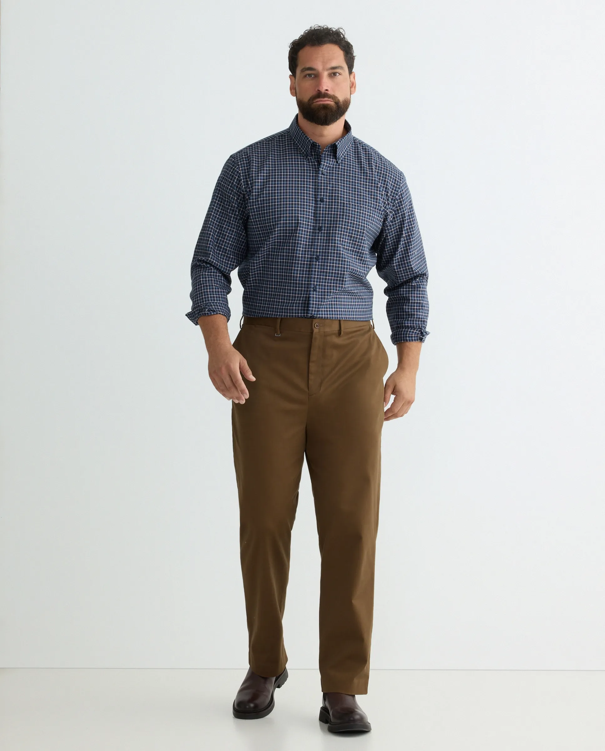 Мужские спортивные брюки больших размеров, стиль чинос Rushmore, коричневый
Мужские спортивные брюки больших размеров, стиль чинос Rushmore, коричневый