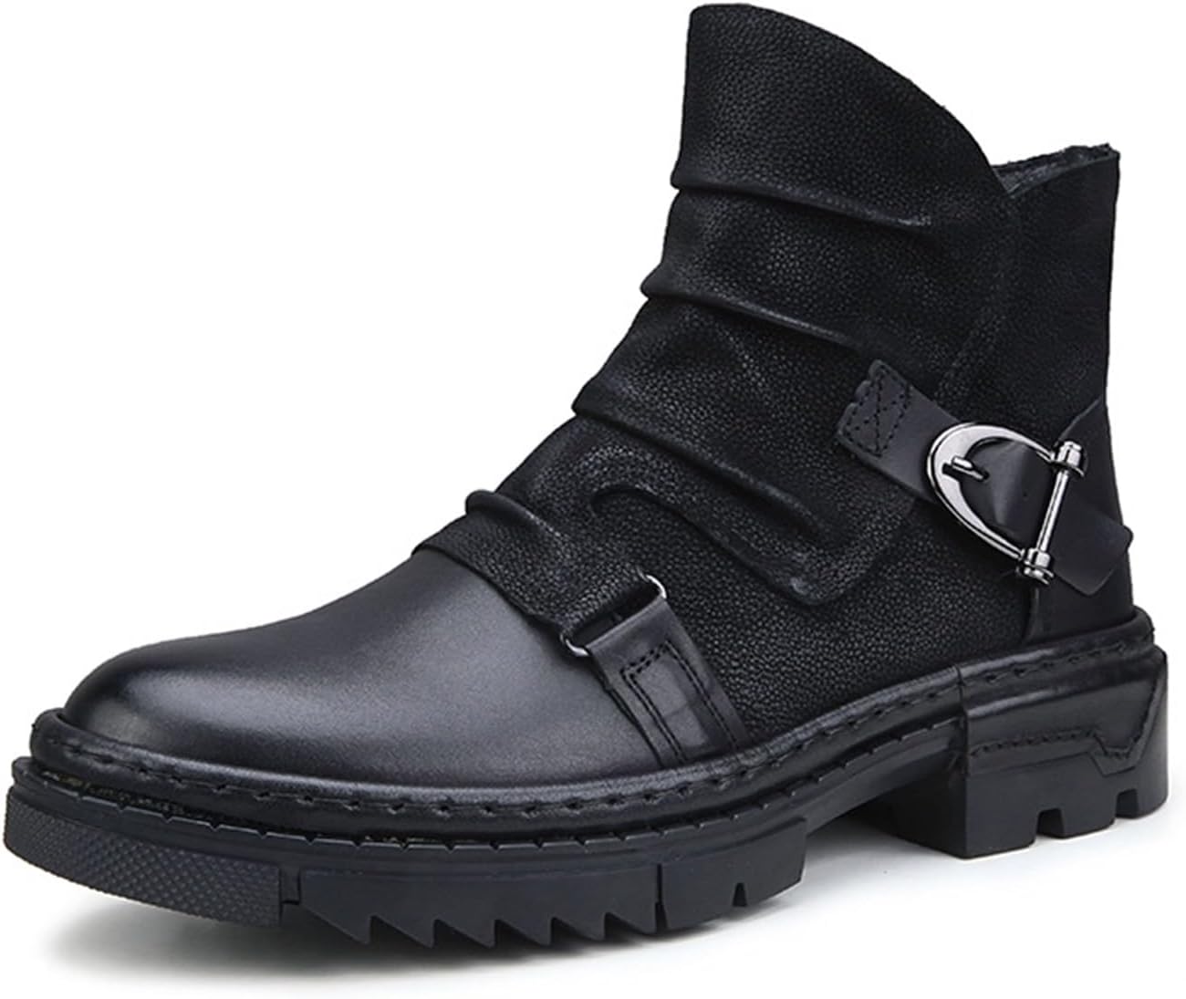 Мужские кожаные челси с боковой молнией Generic, черный
Мужские кожаные челси с боковой молнией Generic, черный