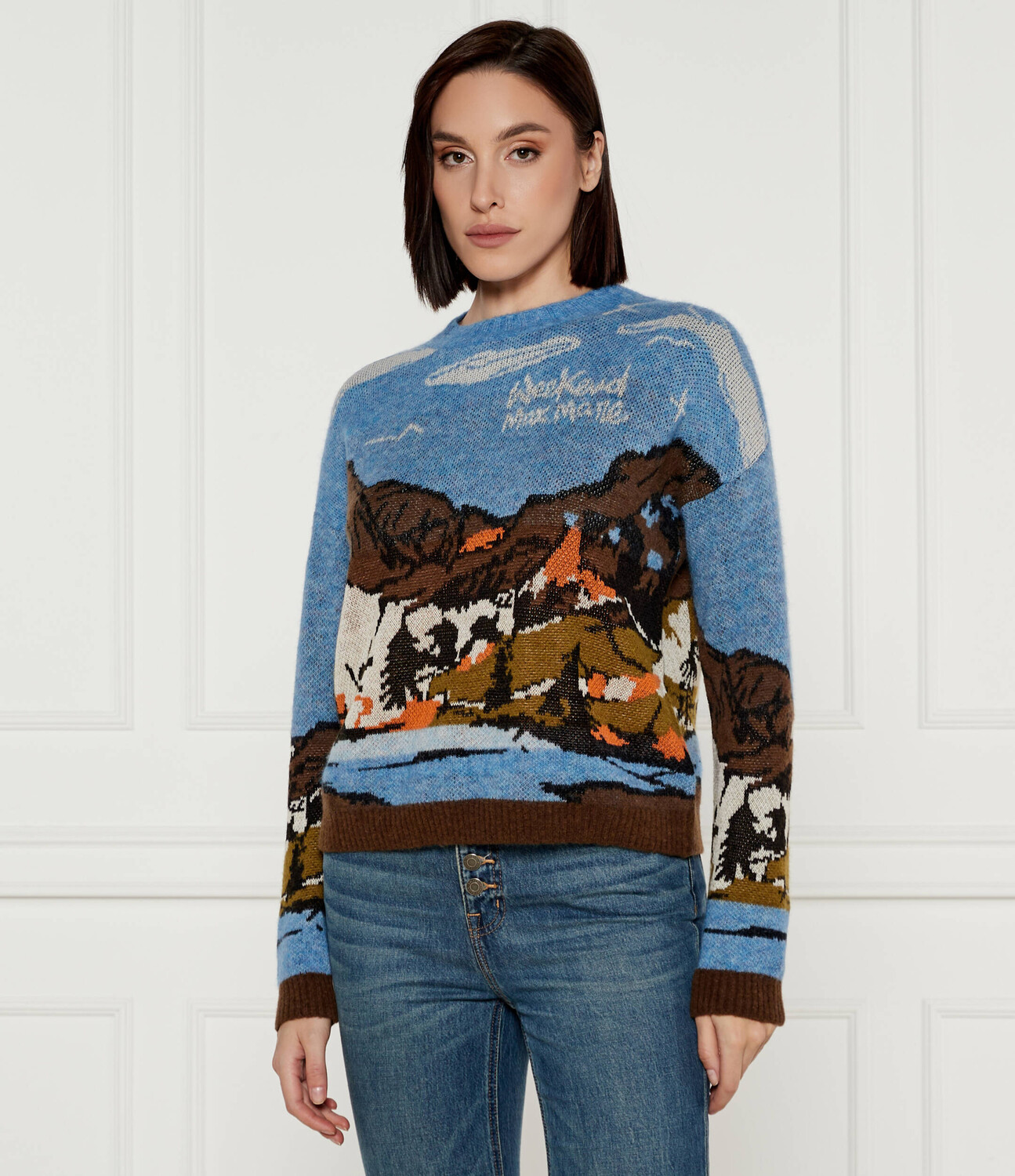 Свитер из шерсти Weekend MaxMara Regular Fit, синий
Свитер из шерсти Weekend MaxMara Regular Fit, синий