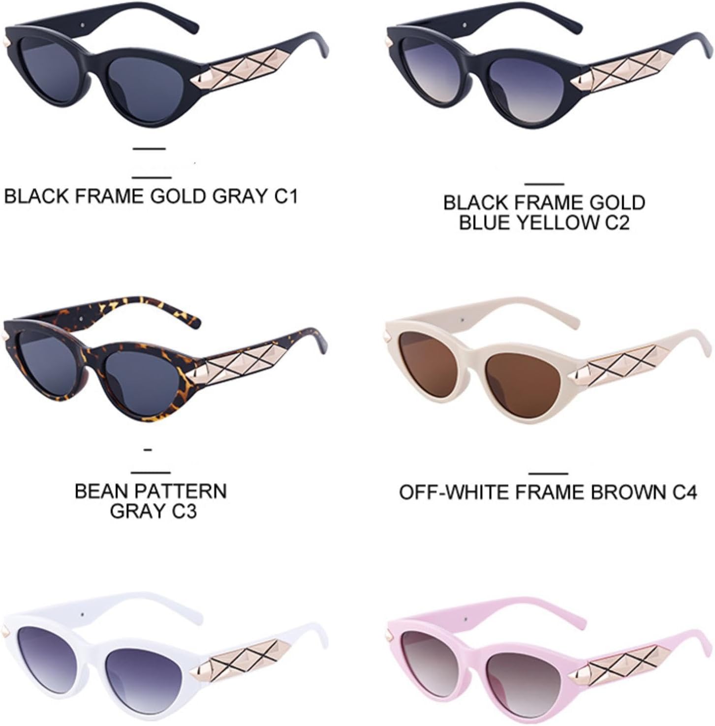 Модные маленькие солнцезащитные очки «кошачий глаз» для женщин, роскошные винтажные солнцезащитные очки «кошачий глаз» для женщин, защита от УФ-излучения UV400, трендовые солнцезащитные очки TKKTLLT, C5 White Gray
Модные маленькие солнцезащитные очки «кошачий глаз» для женщин, роскошные винтажные солнцезащитные очки «кошачий глаз» для женщин, защита от УФ-излучения UV400, трендовые солнцезащитные очки TKKTLLT, C5 White Gray