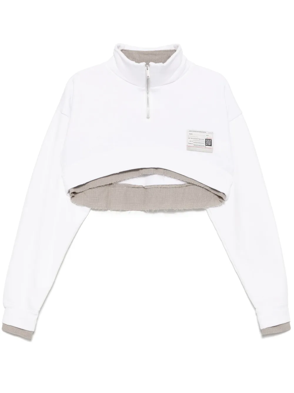 Многослойная укороченная толстовка Maison Mihara Yasuhiro, белый
Многослойная укороченная толстовка Maison Mihara Yasuhiro, белый