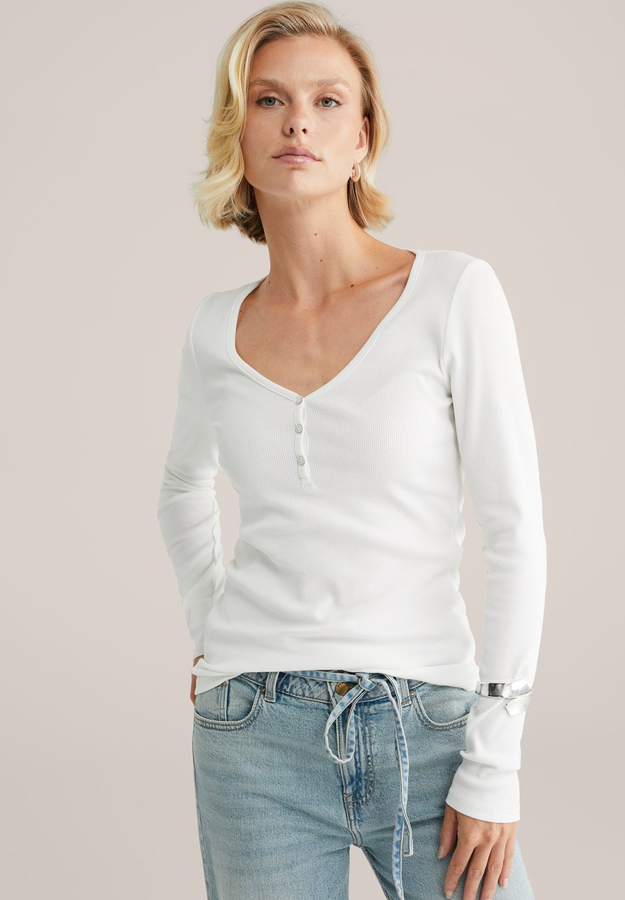 Топ WE Fashion Long sleeved top, White
Топ WE Fashion Long sleeved top, White