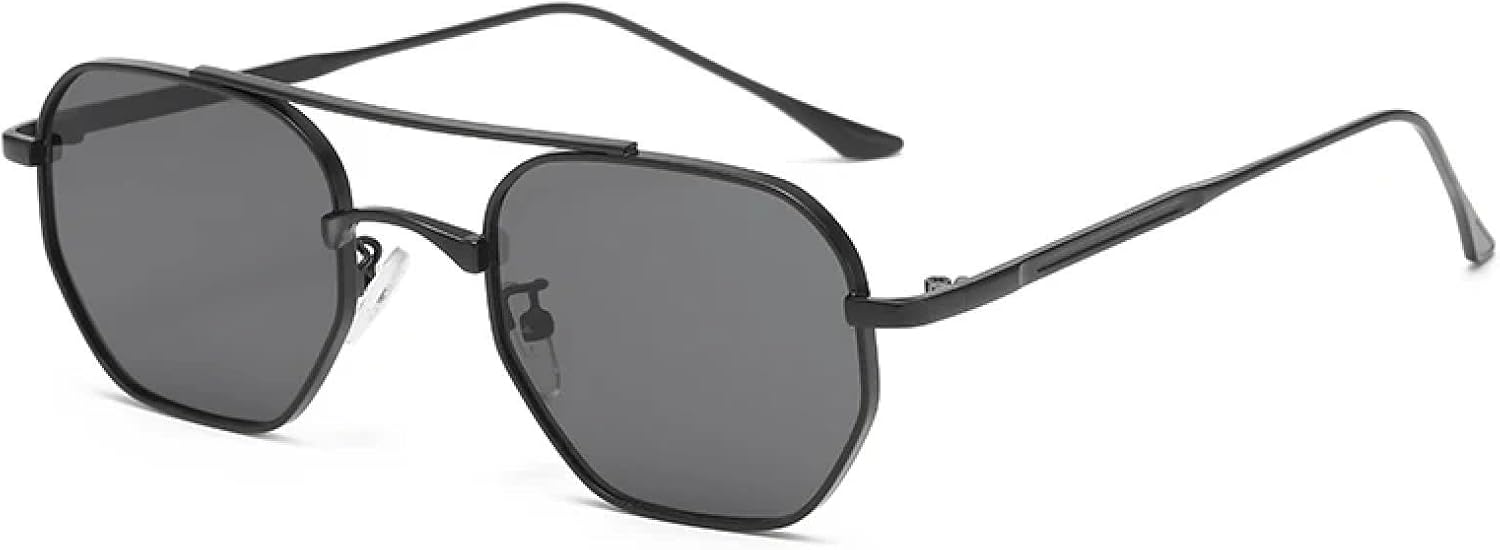 Солнцезащитные очки с защитой от УФ-излучения UV400 | Металлическая оправа с двойной перемычкой | Для женщин и мужчин, для занятий спортом на открытом воздухе и вождения DSVIGF, Black Grey
Солнцезащитные очки с защитой от УФ-излучения UV400 | Металлическая оправа с двойной перемычкой | Для женщин и мужчин, для занятий спортом на открытом воздухе и вождения DSVIGF, Black Grey