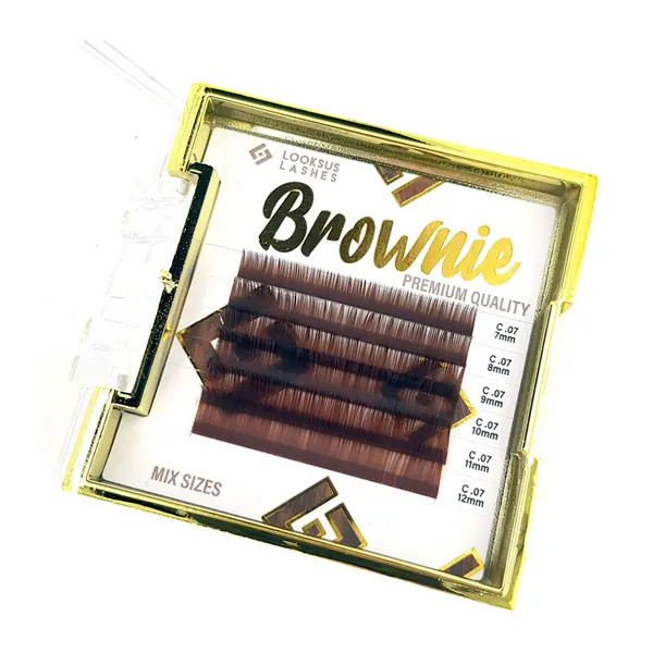 Коричневые ресницы для наращивания, изгиб d, 10 мм, 1 упаковка. Looksus Lashes Brownie 0,07 medium brown
Коричневые ресницы для наращивания, изгиб d, 10 мм, 1 упаковка. Looksus Lashes Brownie 0,07 medium brown
