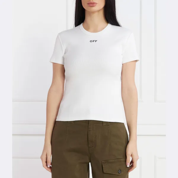 Облегающая футболка Off White, белый
Облегающая футболка Off White, белый
