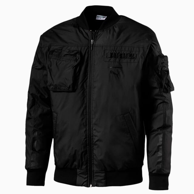 Черная мужская куртка-бомбер на молнии Pace lab 576808 01 Puma, черный 
Черная мужская куртка-бомбер на молнии Pace lab 576808 01 Puma, черный