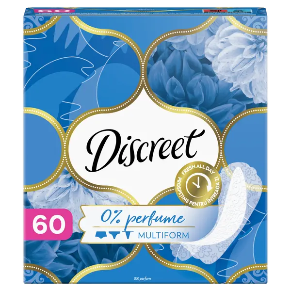 Гигиенические прокладки, 60 шт./1 упаковка. Discreet Air
Гигиенические прокладки, 60 шт./1 упаковка. Discreet Air
