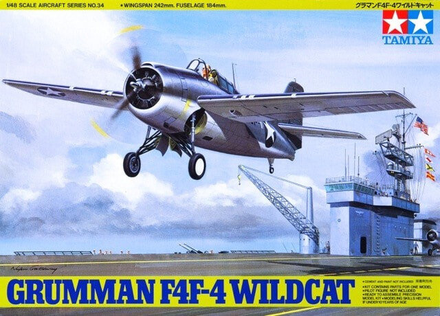 Пластиковая модель Grumman F4F-4 Wildcat Tamiya
Пластиковая модель Grumman F4F-4 Wildcat Tamiya