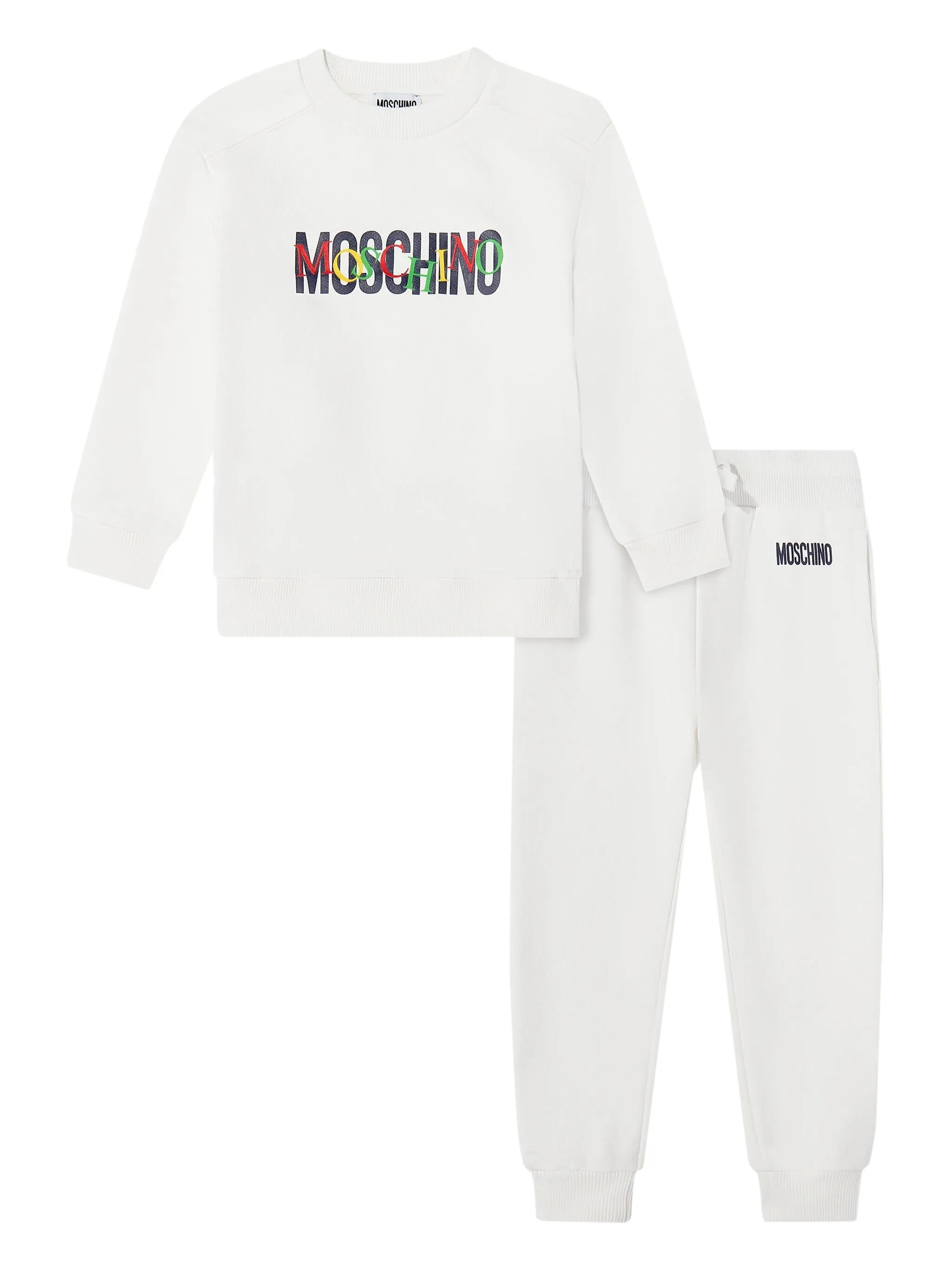Спортивный костюм с логотипом Moschino Kids, белый
Спортивный костюм с логотипом Moschino Kids, белый