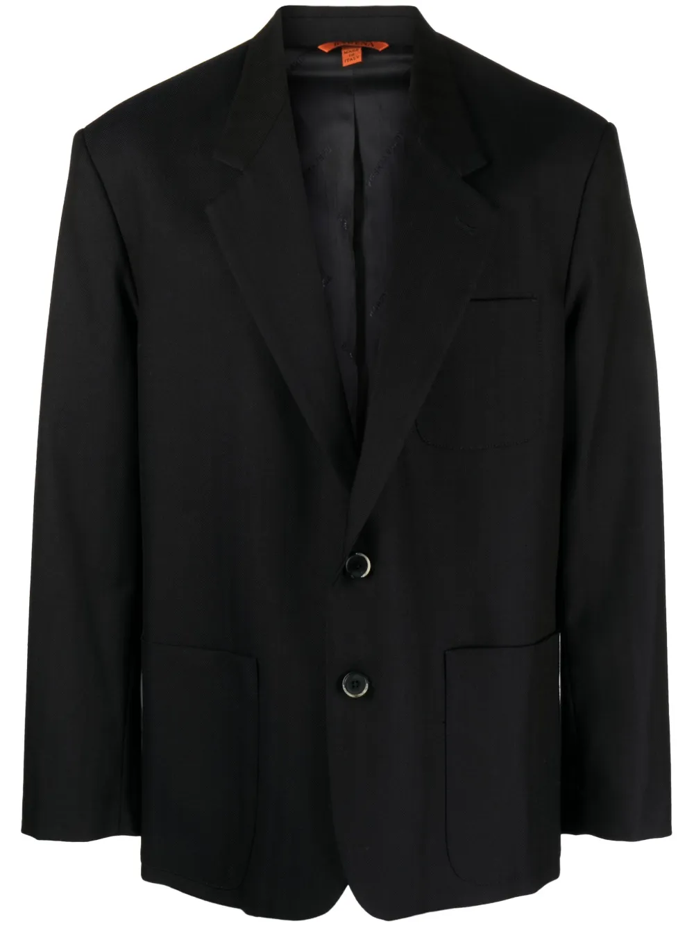 Однобортный шерстяной пиджак в полоску Barena, синий
Однобортный шерстяной пиджак в полоску Barena, синий