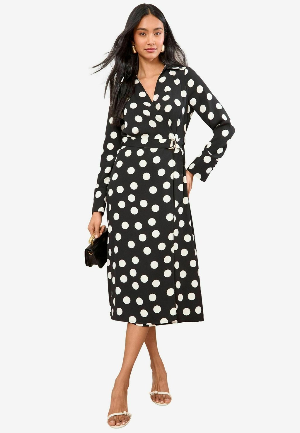 Повседневное платье REGULAR FIT - LONG SLEEVE BELTED TAILORED Friends Like These, черный 
Повседневное платье REGULAR FIT - LONG SLEEVE BELTED TAILORED Friends Like These, черный