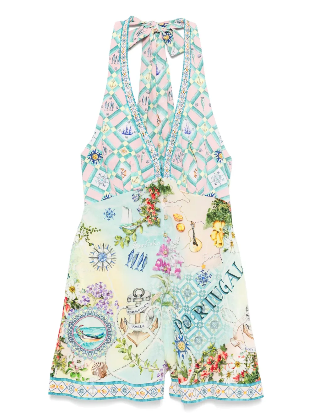 Шелковый комбинезон Camilla, синий
Шелковый комбинезон Camilla, синий