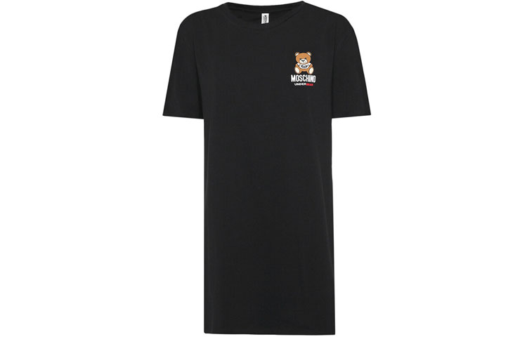 Футболка с коротким рукавом женская черная MOSCHINO
Футболка с коротким рукавом женская черная MOSCHINO