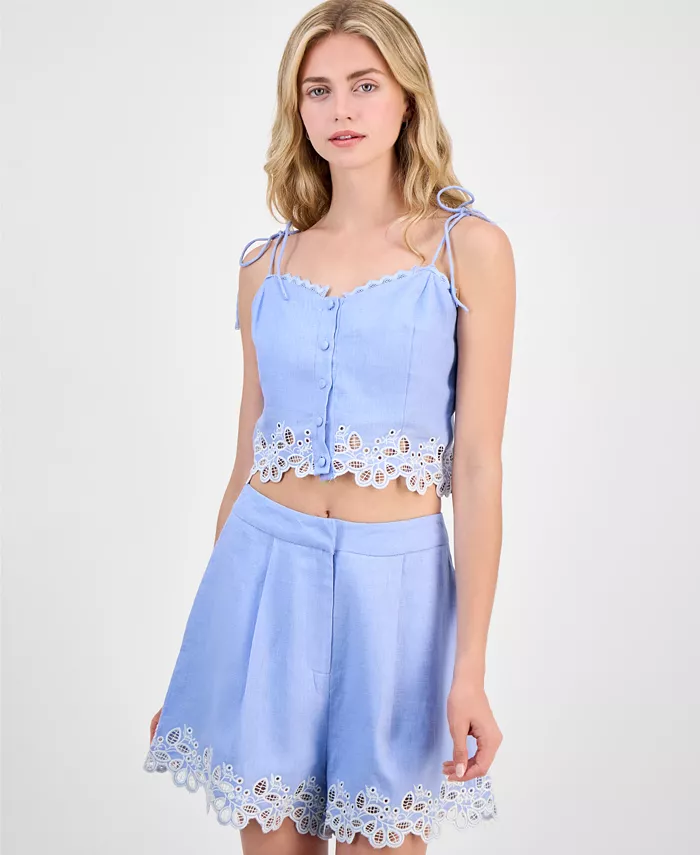 Женский укороченный топ Kiya с отделкой в рубчик ASTR the Label, синий
Женский укороченный топ Kiya с отделкой в рубчик ASTR the Label, синий