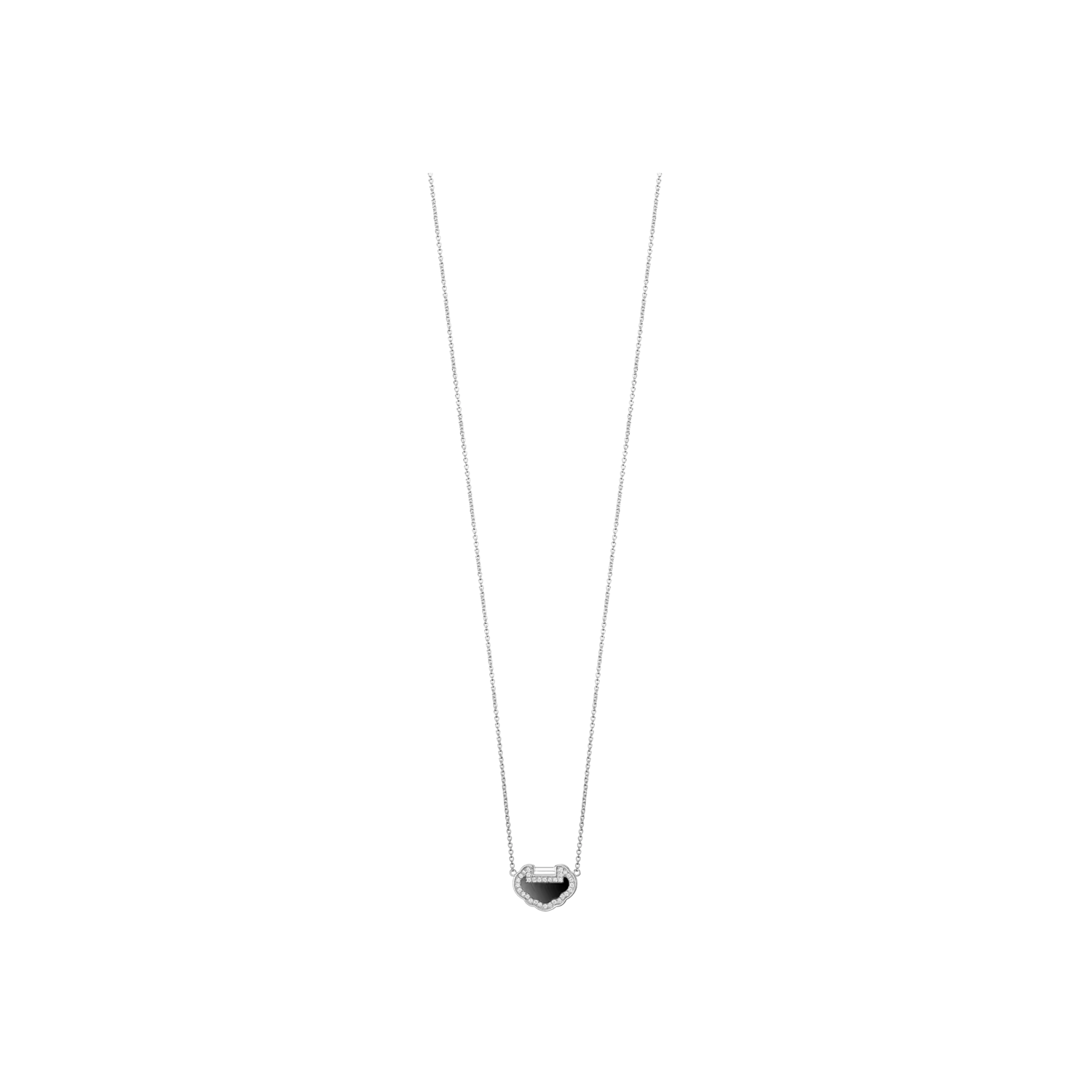 Колье Qeelin Petite Yu yi из белого золота с бриллиантами и ониксом
Колье Qeelin Petite Yu yi из белого золота с бриллиантами и ониксом