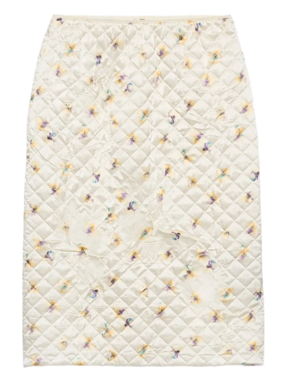 Стеганая юбка мини с цветочным принтом Prada, нейтральный
Стеганая юбка мини с цветочным принтом Prada, нейтральный