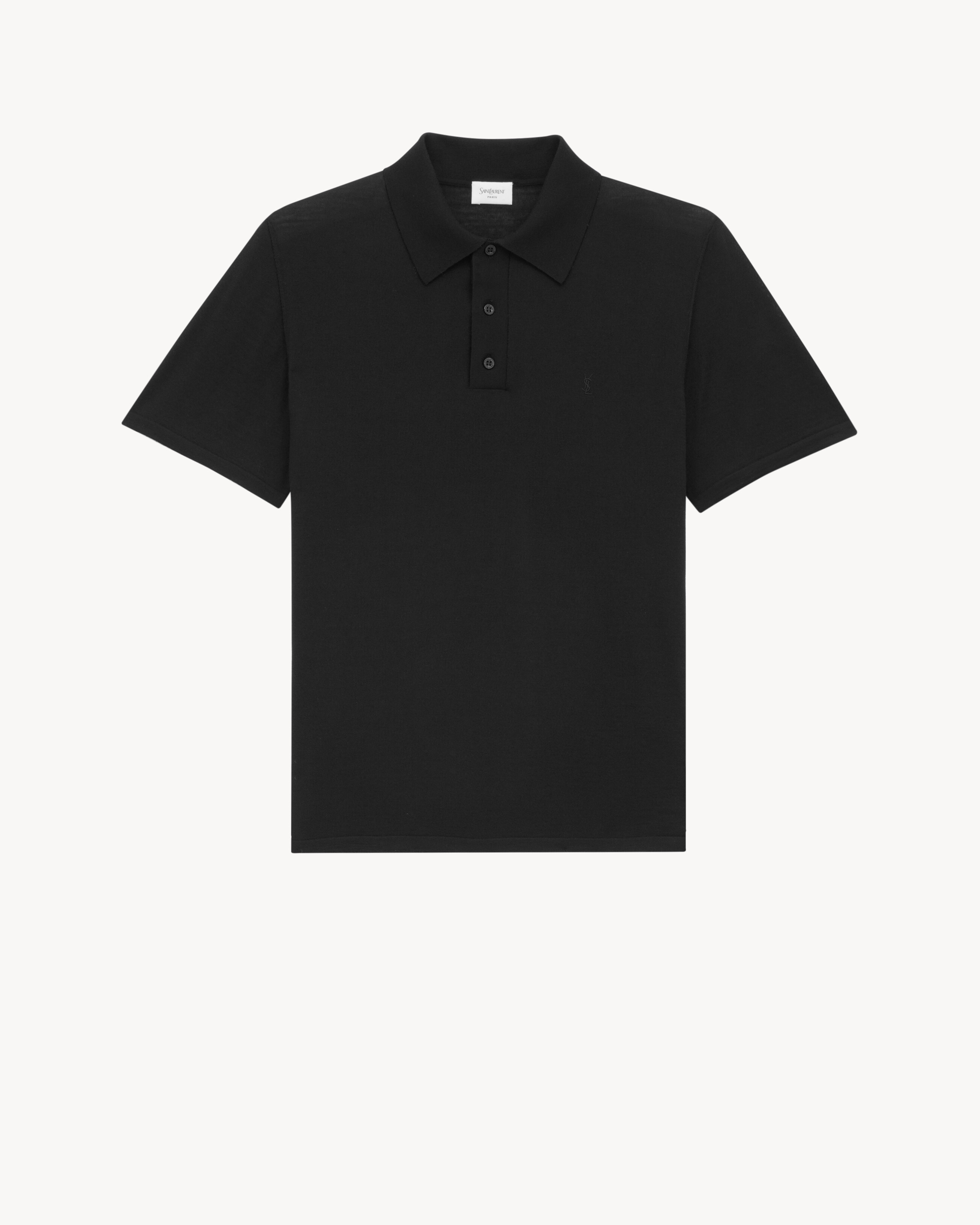 Поло CASSANDRE из шерсти Saint Laurent, черный
Поло CASSANDRE из шерсти Saint Laurent, черный