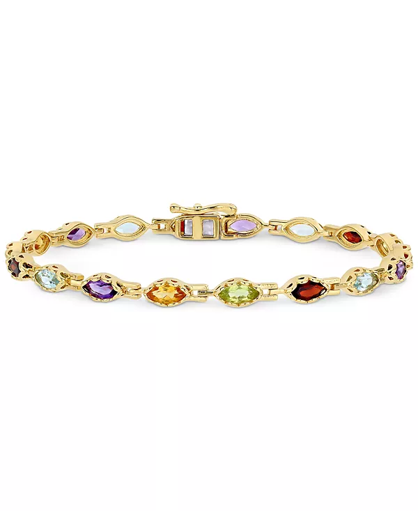 Браслет с несколькими драгоценными камнями огранки «маркиз» (4,5 карата) из стерлингового серебра с 18-каратным золотом Macy'S, multi
Браслет с несколькими драгоценными камнями огранки «маркиз» (4,5 карата) из стерлингового серебра с 18-каратным золотом Macy'S, multi