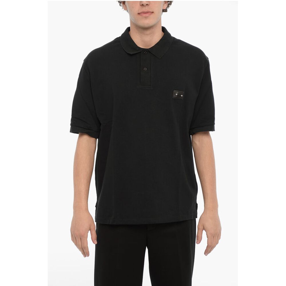 Однотонная свободная рубашка поло с пирсингом Neil Barrett, Black
Однотонная свободная рубашка поло с пирсингом Neil Barrett, Black