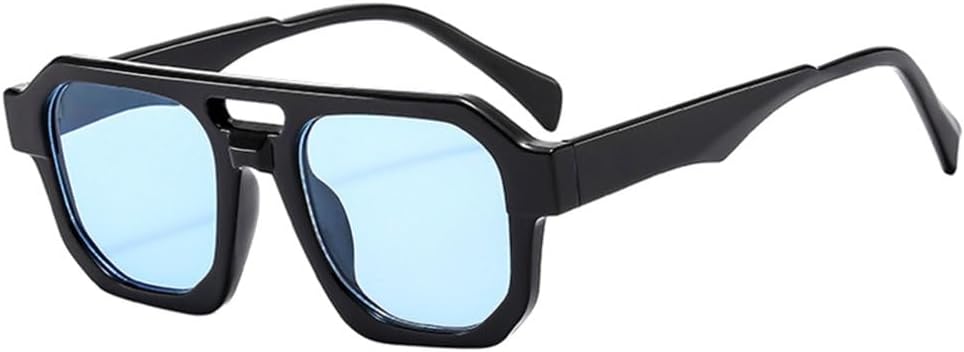 Ретро солнцезащитные очки с двойной перемычкой, многоугольные, женские, с прозрачными линзами цвета морской волны, защита от УФ-излучения UV400, мужские, панк, оливково-зеленые, L20673 generic, Black Blue
Ретро солнцезащитные очки с двойной перемычкой, многоугольные, женские, с прозрачными линзами цвета морской волны, защита от УФ-излучения UV400, мужские, панк, оливково-зеленые, L20673 generic, Black Blue