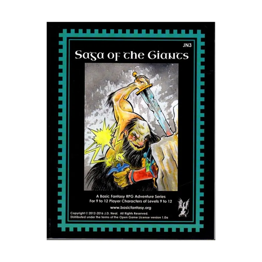 Saga of the Giants, Basic Fantasy (d20), мягкая обложка
Saga of the Giants, Basic Fantasy (d20), мягкая обложка