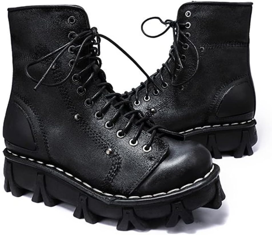Мужские ботинки с круглым носком, низким каблуком и шнуровкой, армейские короткие ботильоны, модные панк-винтажные кожаные туфли Hfuhlk, черный
Мужские ботинки с круглым носком, низким каблуком и шнуровкой, армейские короткие ботильоны, модные панк-винтажные кожаные туфли Hfuhlk, черный