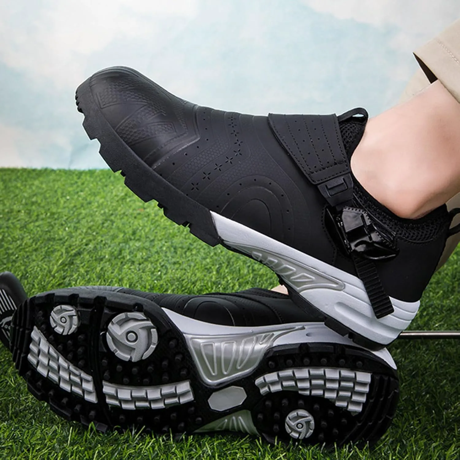 Водонепроницаемые гольф-туфли DHAEY для мужчин и женщин, легкие кроссовки для гольфа без шипов, женская обувь для гольфа, для прогулок на улице и фитнеса (Цвет: бело-красный, Размер: 5,5 женский / 4 мужской), черный
Водонепроницаемые гольф-туфли DHAEY для мужчин и женщин, легкие кроссовки для гольфа без шипов, женская обувь для гольфа, для прогулок на улице и фитнеса (Цвет: бело-красный, Размер: 5,5 женский / 4 мужской), черный