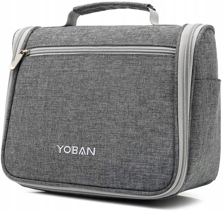 Косметичка Yoban серая с крючком водонепроницаемая портативная 
Косметичка Yoban серая с крючком водонепроницаемая портативная