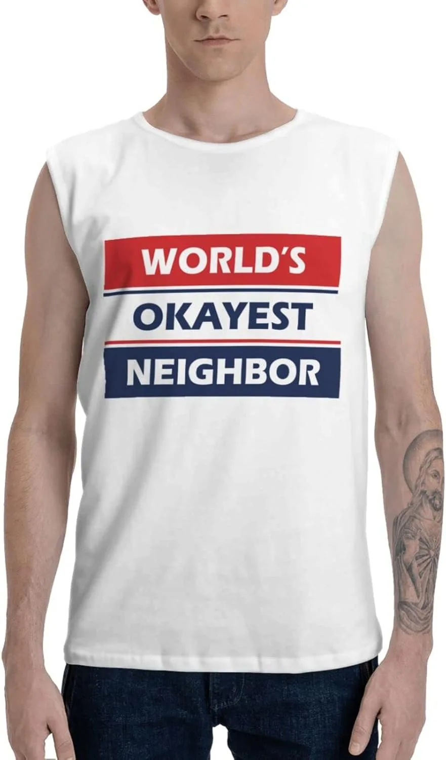 Футболка Funny Shirts for Men World's Okayest Neighbor без рукавов PLOWS
Футболка Funny Shirts for Men World's Okayest Neighbor без рукавов PLOWS