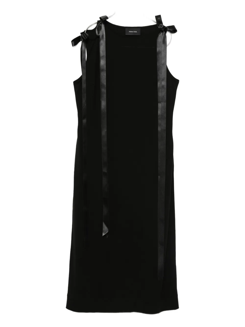 Платье миди с бантом на бретельках Simone Rocha, черный
Платье миди с бантом на бретельках Simone Rocha, черный