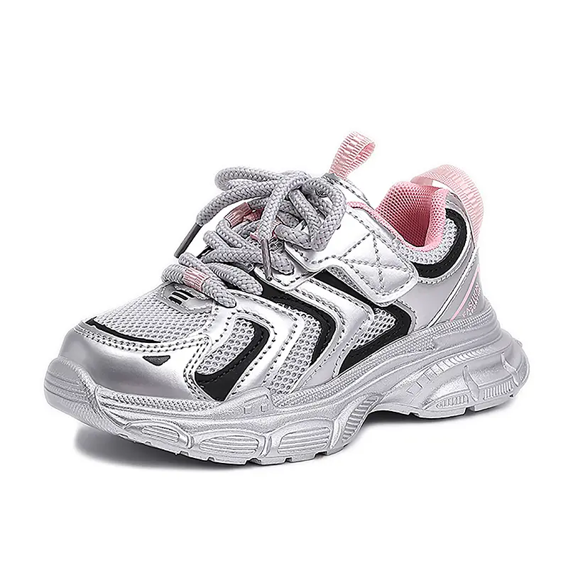 Кроссовки для бега с низким верхом, амортизирующие, устойчивые к истиранию и отскоку, детские Yi Jiabao, розовый 
Кроссовки для бега с низким верхом, амортизирующие, устойчивые к истиранию и отскоку, детские Yi Jiabao, розовый