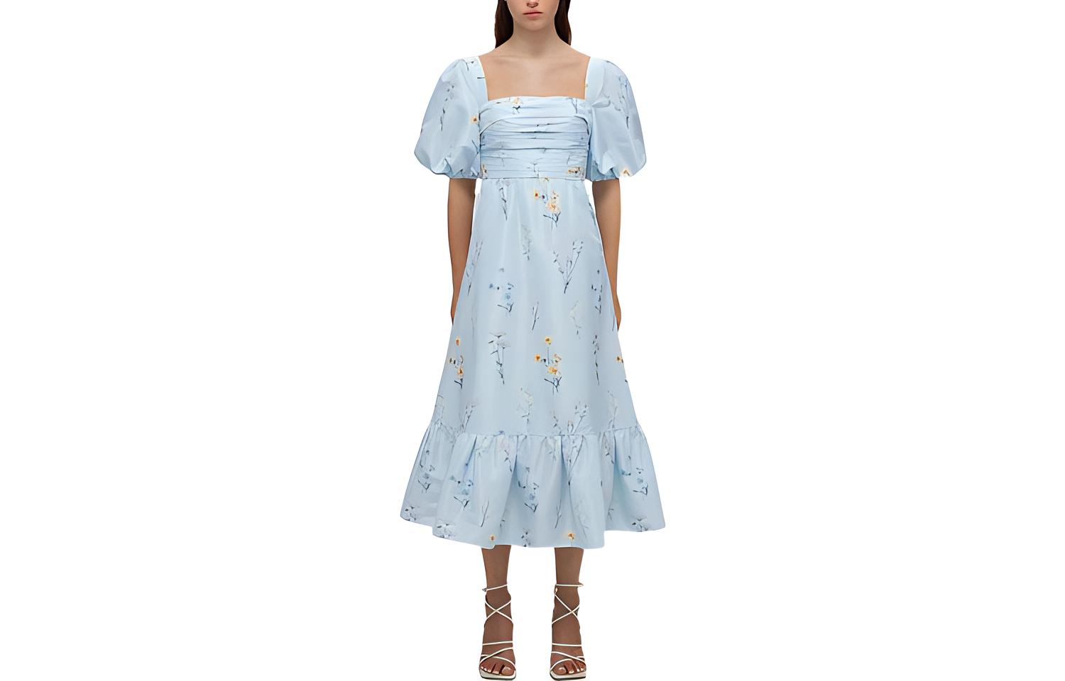 Self-portrait Автопортрет SS22 Женское платье с коротким рукавом синее
Self-portrait Автопортрет SS22 Женское платье с коротким рукавом синее