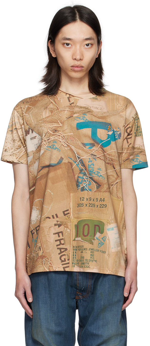 Бежевая классическая футболка Vivienne Westwood
Бежевая классическая футболка Vivienne Westwood