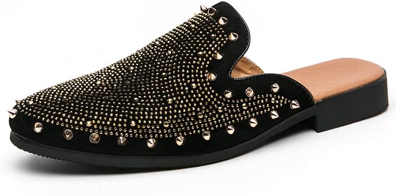 Мужские кожаные туфли с шипами и заклепками Senlongbao, золотой
Мужские кожаные туфли с шипами и заклепками Senlongbao, золотой