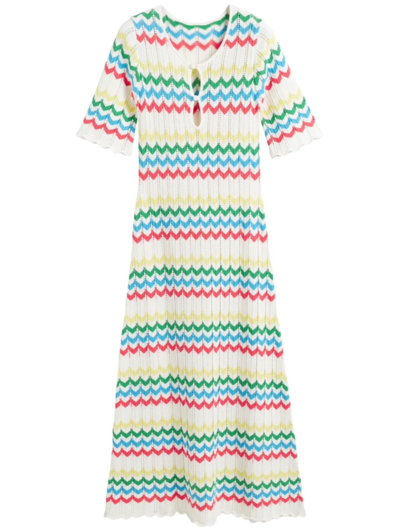 Платье миди с узором шеврон Chinti & Parker, белый
Платье миди с узором шеврон Chinti & Parker, белый